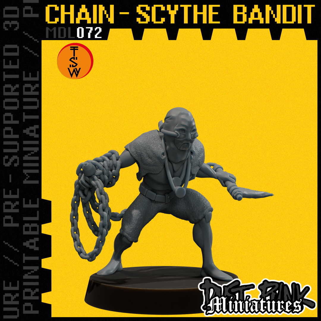 MDL072 CHAIN-SCYTHE BANDIT [PRE-SUPPORTED]